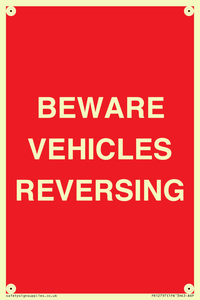 BEWARE VEHICLES REVERSING